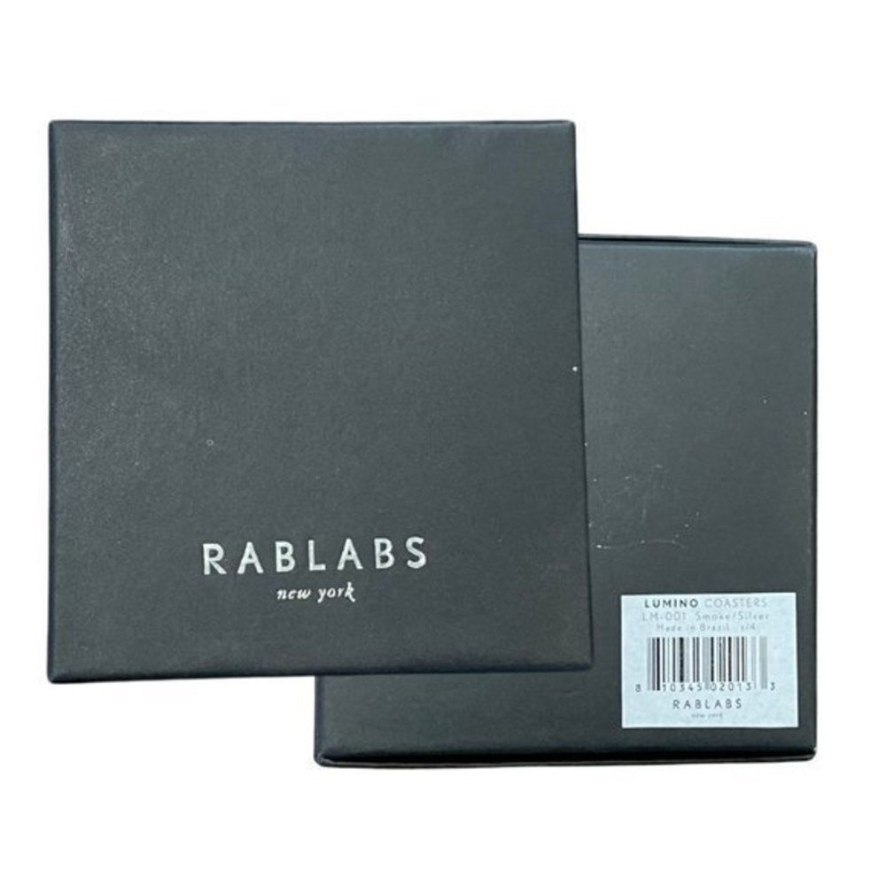 NEW Rablabs Lumino Coasters Smoke/Silver (Set of Four) - Picture 6 of 7